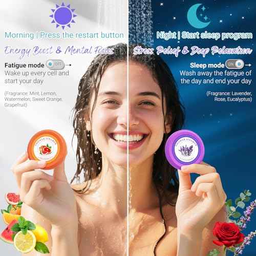Shower Steamers Aromatherapy - sanyi Birthday Gifts for Women, Stocking Stuffers White Elephant Christmas Gifts for Adults Teen Girls, Shower Bombs with Natural Essential Oils Self Care
