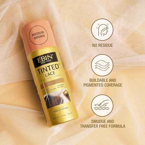 Spray - Dark Brown 2.7fl.oz/80ml | Seamless Lace Blending, Quick-Dry Formula, Natural Finish for Lace Front Wigs
