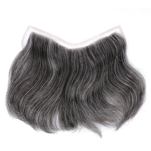 French Lace Frontal Hairpiece for men Natural Hairline V-Shape Replacement System Toupee for Men human hair #1B50