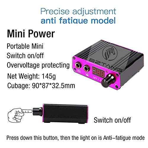 Tattoo kit Tattoo Pen DC Interface Rotary Tattoo Machine with Needle Cartridges Power Supply Quiet Body&Art