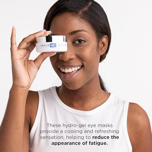 IMAGE Skincare, IMAGE MD Restoring Eye Masks, Hydrating Hydro-Gel Under Eye Masks, 3x Hyaluronic Acid Visibly Firms and Hydrates