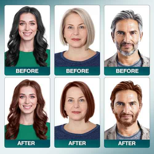 Hair Dye Shampoo for Women Men, Brown Hair Color Shampoo for Gray Hair Coverage 3 In 1 Champu Para Canas Mujer