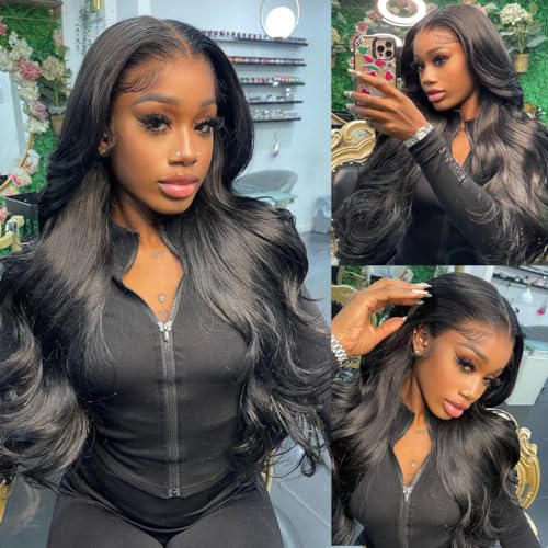 22 Inch Full Lace Front Wigs Human Hair Body Wave HD Lace Frontal Wig 180% Density Glueless Human Hair Wigs for Black Women 13x4 Lace Front Wigs Human Hair Pre Plucked Body Wave Wig Human Hair
