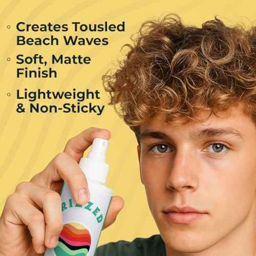 Rizzed¢â Sea Salt Spray for Hair Men - Texturizing Spray with Castor Oil & Naturally Sourced Ocean Salts - Texture Sea Salt Sprays for Men - Surf Sprays to Add Volume and Beach Hair - 8.5oz