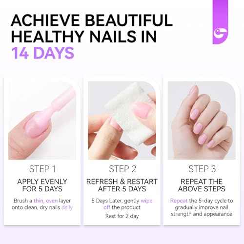Nail Ridge Filler For Damaged Nails: Gelike ec 8 in 1 Nail Strengthener for Thin Nails and Growth - Protein Nail Ridge Filler with Top Coat Free