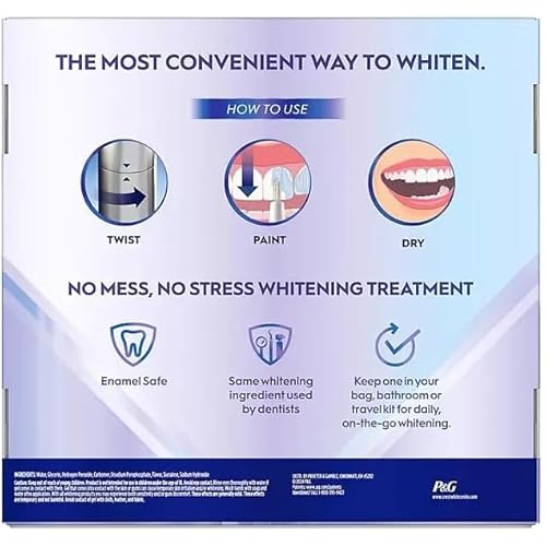 Crest 3DWhite Enamel Safe Teeth Whitening Pens, 0.13 fl. oz., 3 pk.