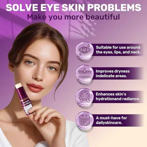 3pcs Calcium Multi Balm,Calcium Volume Multi Balm,Korean Collagen Moisturing Stick, Wrinkle Core Stick,Anti-aging, Hydrating, Almond & Vitamin E for Lip Balm Eye Cream Neck