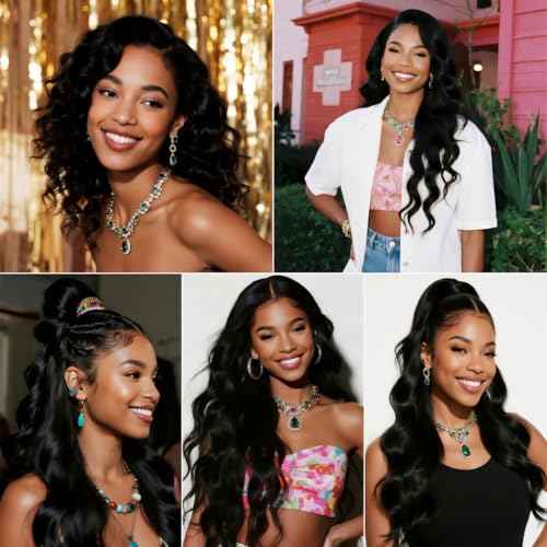 Light Brown Human Hair Bundles Deep Wave 16 18 20 Inch Brazilian Virgin Hair Double Weft Wet and Wavy No Tangle Hair Extensions for Black Women 3 Bundles