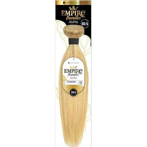 Sensationnel Human Hair Empire Bundles Weave - STRAIGHT 18" (Color:NATURAL BLACK, Pack of 2)