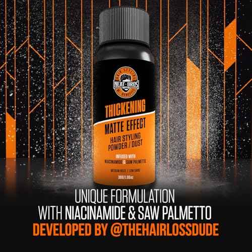 Hair Styling Texture Powder - Medium Hold & Matte Finish - Volumizer with Niacinamide and Saw Palmetto for Men & Women - Styling Powder for All Hair Types - 1 Pack