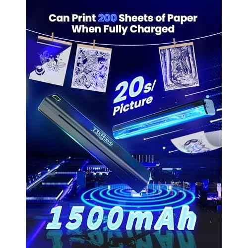Vretti P84 Tattoo Stencil Printer, Tattoo Kit with 5 Pcs Transfer Paper, Wireless Tattoo Printer for Tattoo Artists & Beginners, Compatible with Tablet,IPad,Smartphone & PC
