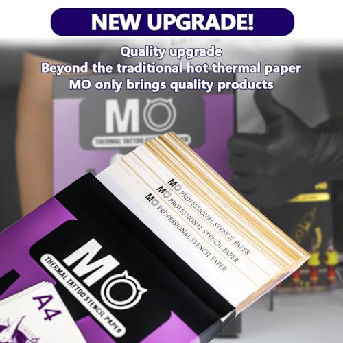 MO MOLONG Premium Tattoo Transfer Paper 100 Sheets Tattoo Stencil Paper for Professional Easy to Use 4 Layers A4 Size Stencil Paper for Tattooing
