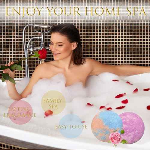 Bath Bombs for Women Gift Set, 15 Pcs Handmade Bubble Bathbombs, Shea & Coco Butter Dry Skin Moisturize, SPA Relaxing Gifts for Women & Men, Her, Girls, Wife, Birthday