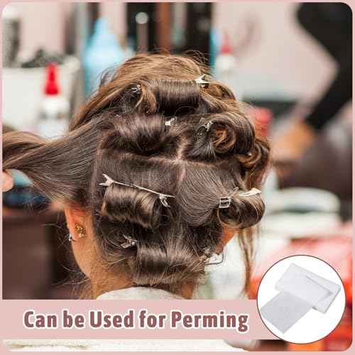 120 Pcs End Papers for Hair Perm Disposable Salon Perm Paper for Hair High Temperature Resistant Curling Papers for Cold Hot Perms Styling Tools