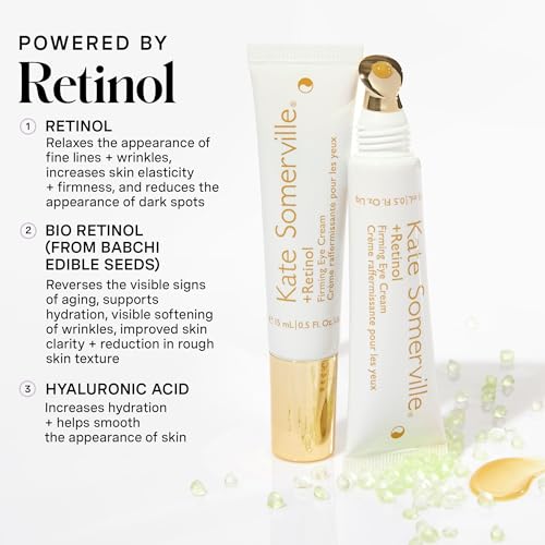 Kate Somerville Retinol Firming Eye Cream ? Clinic-Grade Anti-Aging Treatment Proven to Firm, Brighten and Smooth Lines & Wrinkles, 0.5 Fl Oz