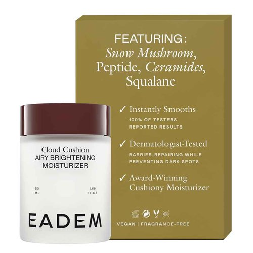 EADEM Cloud Cushion, Face Moisturizer Cream, Skin Care Ultra Repair Cream, Skin Barrier Repair, Hydrating Skincare Cleanser & Moisturizer with Peptides & Ceramides, Face Cleanser, 1.69 oz