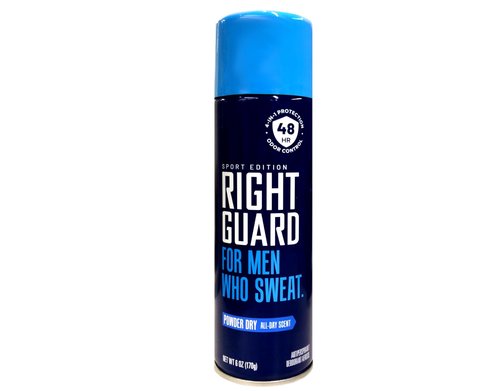 Right Guard Aerosol Sport Powder Dry Antiperspirant, 6 oz (Pack of 5)