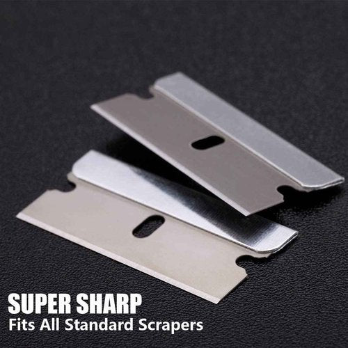REXBETI 1400PCS Single Edge Razor Blades, Industrial Razor Blades for Scraper, Suitable for Removing Labels, Decals, Stickers and Old Paint