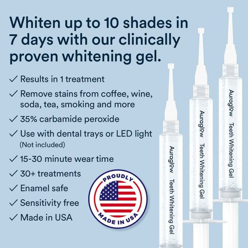 Auraglow Basic Whitening Kit & 35% Whitening Gel