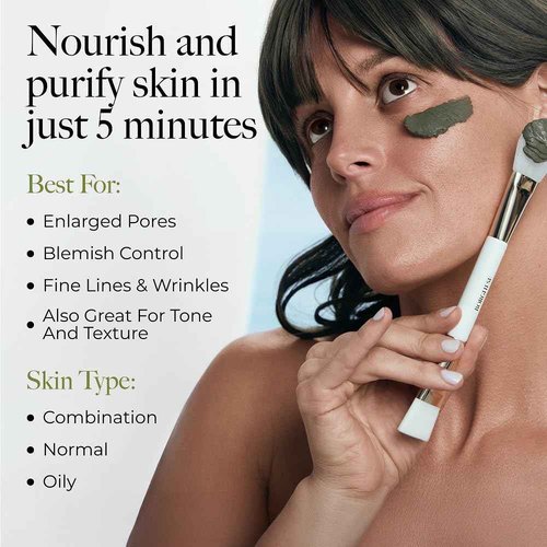 Borghese Advanced Fango Active Mud Mask for Face and Body - Exfoliating to Purifying Face Mask with Bentonite Clay & Hyaluronic Acid For Normal, Combination & Oily Skin, 7.5 Ounce