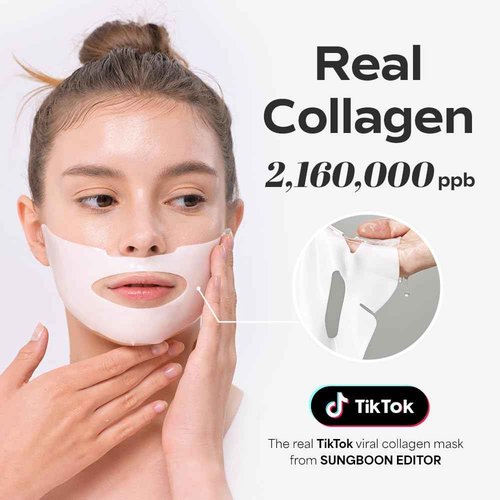 SUNGBOON EDITOR Deep Collagen STARTER KIT, Colllagen Face Mask for Anti Wrinkle, Firming & Soothing Care, Korean Skincare Trial Set for Women & Moms, Skincare Gift Sets for Mom