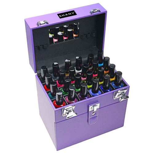 SHANY Color Matters - Makeup Travel Case Nail Accessories Organizer and Makeup Train Case - Makeup Storage Box - Violet Dynasty