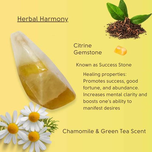 Rock Soap Set of 2- Gemstone Soaps with Real Crystals Inside- Decorative Crystal Soap with Natural Ingredients & Essential Oil- Moisturizing & Herbal Scented Fancy Gift for Women