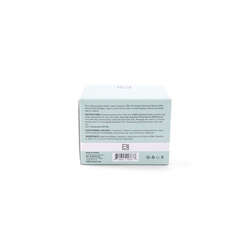 BIO JOUVANCE PARIS - Marine DNA Cream 1oz / 30ml - Hydrating | Lifting | Skin Repair | Promote Cell Renewal | Anti-Aging | Daily Facial Skin Care Treatment Regimen | Made in France