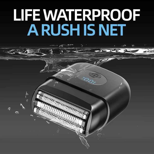 PYDINU Electric Foil Shavers for Men, New Mini Electric Razor with 3 Floating Blades, LED Display, USB-C Fast Rechargeable, Travel Portable Beard Trimmer for Men, Gifts for Dad Him (Black)