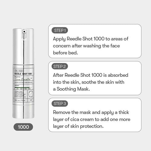 VT COSMETICS CICA Reedle Shot 1000 Essence 0.5fl oz(15ml)