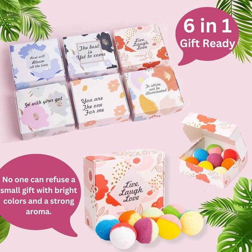 kainga Recka 48 Natural & Organic Bath Bombs for Women and Kids, Rich in Essential Oils, Relaxation and Stress Relief, BathBombs Gift Set for Mothers Day, Christmas, Valentines Day & Birthday
