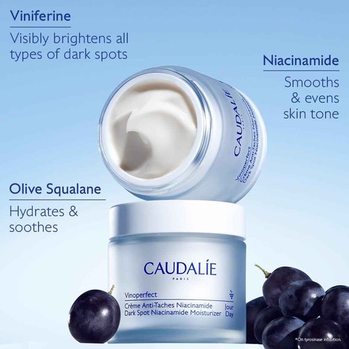 Caudalie Vinoperfect Instant Brightening Dark Spot Moisturizer with Niacinamide, Refill Pod - 50 mL