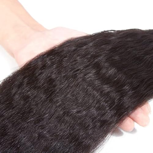 8A Brazilian Kinky Straight Bundles 16 18 20 Inch Unprocessed Human Hair Bundles for Black Women Extension