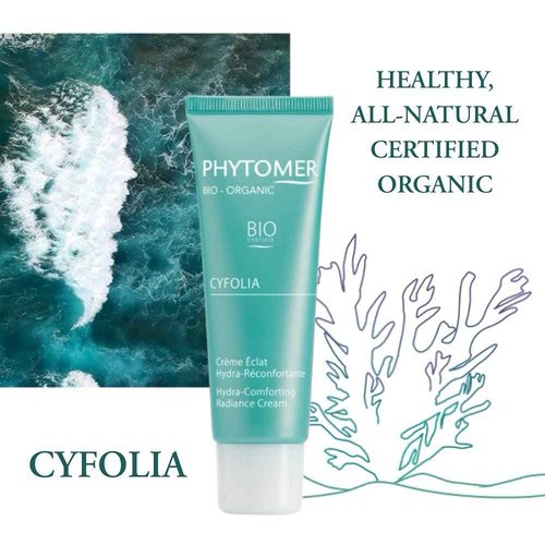PHYTOMER Cyfolia Organic Face Toning Cleansing Lotion | Healthy, All-Natural Facial Toner| Certified Organic | Gentle Face Cleanser & Makeup Remover | for Radiant, Glowing, Refreshed Skin | 250 ml