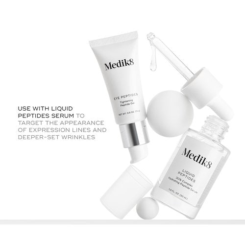 Medik8 Eye Peptides Gel - Daily Under Eye Gel - Anti Aging Serum - Hydrating Serum Gently Smooths Bags and Wrinkles - Vegan and Gluten Free - 0.5 oz