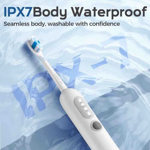 nicedae UltraSonic Pro Whitening Toothbrush – 37,200/Min Vibrations, 180-Day Battery, 2 Brush Heads & Travel-Friendly – Dentist-Recommended Deep Clean