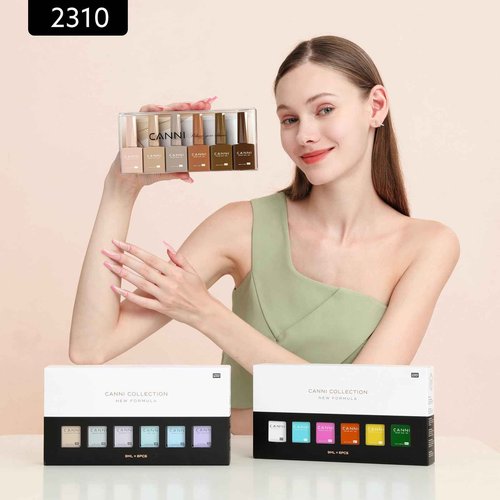 CANNI 6Pcs 9ml Hema-Free Nude Brown Fall Gel Nail Polish Set- Dark Brown Fall Colors Gel Polish Kit DIY at Home Salon Christmas New Year's Gifts for Girls