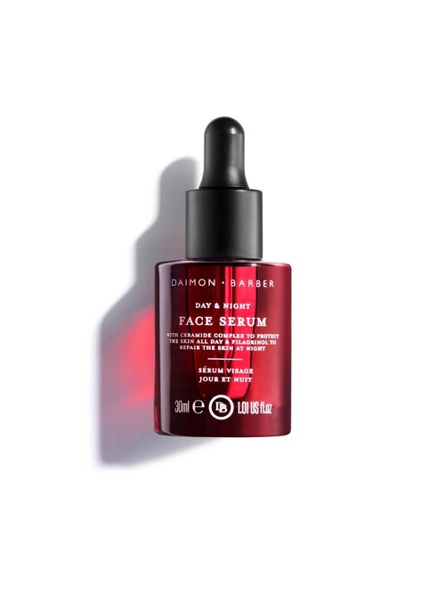 Daimon Barber Day and Night Face Serum for Men, Moisturising Face Oil with Ceramide Complex for 24h Protection, Suitable to Use Pre-Shaving 30ml