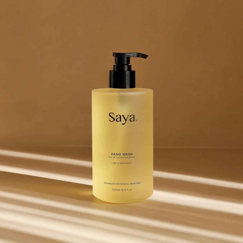 SAYA High Performing Hand Soap | Luxurious Ingredients for Soft & Smooth Hands With Aloe Vera, Kakadu Plum, Desert Lime Deeply Hydrating, Cleansing Notes of Lime, Bergamot Cedarwood Ylang Ylang 475ml