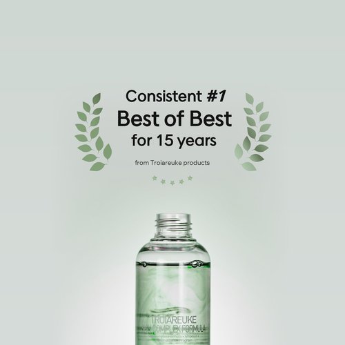 TROIAREUKE H+ Cocktail Ampoule Toner (2.37 Fl. Oz., Green)