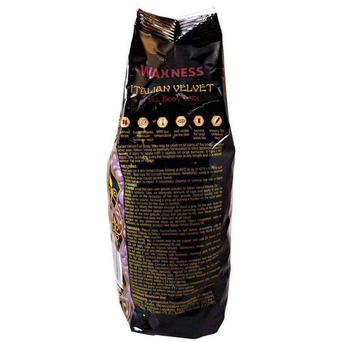 Waxness Italian Velvet Full Body Hard Wax 2.2 Pound / 1 kg Pack of 2
