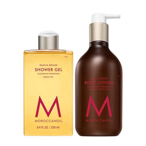 Moroccanoil Shower Gel & Body Lotion, Dahlia Rouge Bundle