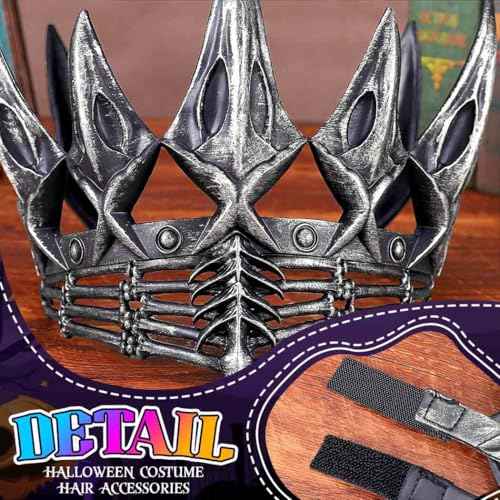 BARTOSI Halloween Crown Gothic Headpiece Vampire Headband Costume Headwear Hair Accessories for Women and Girls