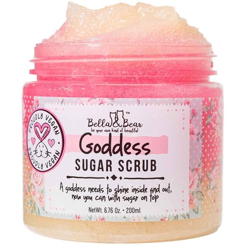 Bella & Bear Goddess MIdi Bath & Body Gift Set with Foaming Shower Gel & Bubble Bath, Body Scrub & Lip Scrub and Lip Butter - Gift - Women