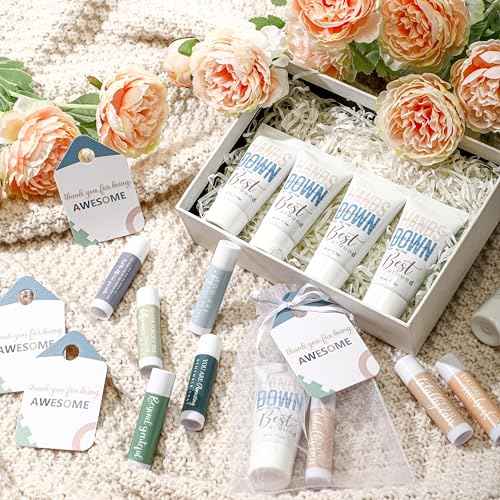 40 Sets Nurse Practitioner Week Gifts Bulk 2025 Lip Balms and Hand Cream Employee Appreciation Inspirational Hand Lotion Thank You Gift for NP OR Nurse Rad Tech Christmas Coworker Office