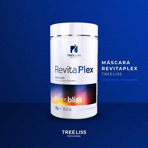 Tree Liss Mask Revitaplex 1Kg Balances pH, Reduces Frizz, Revitalizes Deep Hydration