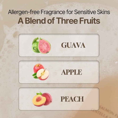 HEVEBLUE Salmon Fruity Centella Body Wash & Body Cream Duo - Complete Gift Set for Sensitive Skin