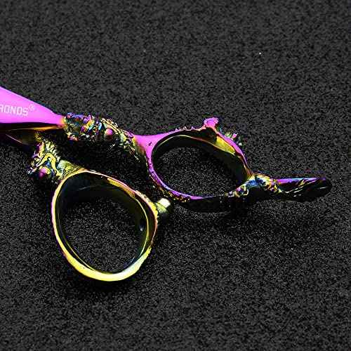 6" Professional Hairdressing Scissors Set, Hair Clipper/Household Stainless Steel Hair Clipper (6" Color Set)