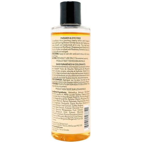 Vitabath Heavenly Coconut Creme Cleansing & Foaming Shower Oil Alluring Nourishing Body Wash & Hydrate - Daily Essential Dry Skin Quench for Women & Men - 8 fl oz