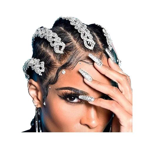 STONEFANS 3pcs rhinestone headpiece, braided headband, hair accessories for women, wedding, everyday, HIP HOP, beautiful things, hair styling, Birthday